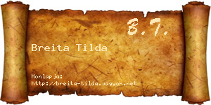 Breita Tilda névjegykártya